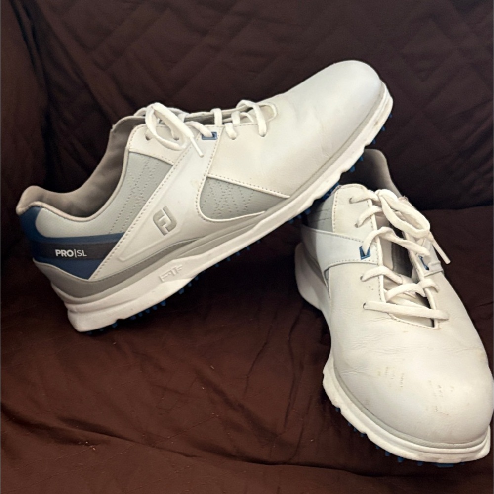 FootJoy Pro SL Men's White and Gray Athletic Shoes
